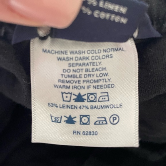 Lands’ End Black Linen Blend Bermuda Shorts size 24W - Picture 8 of 8